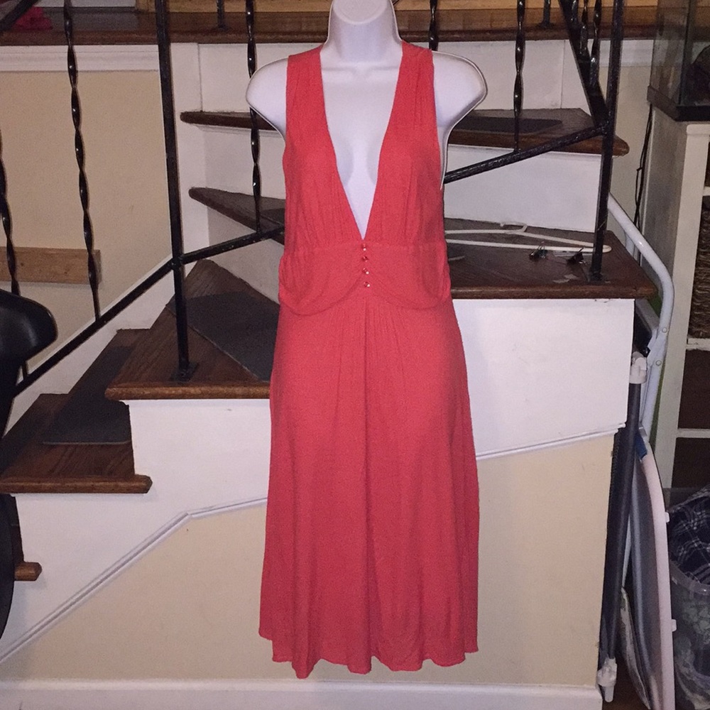 Simply amazing tangerine sun dress